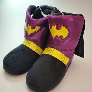Batgirl slippers w cape size 11/12